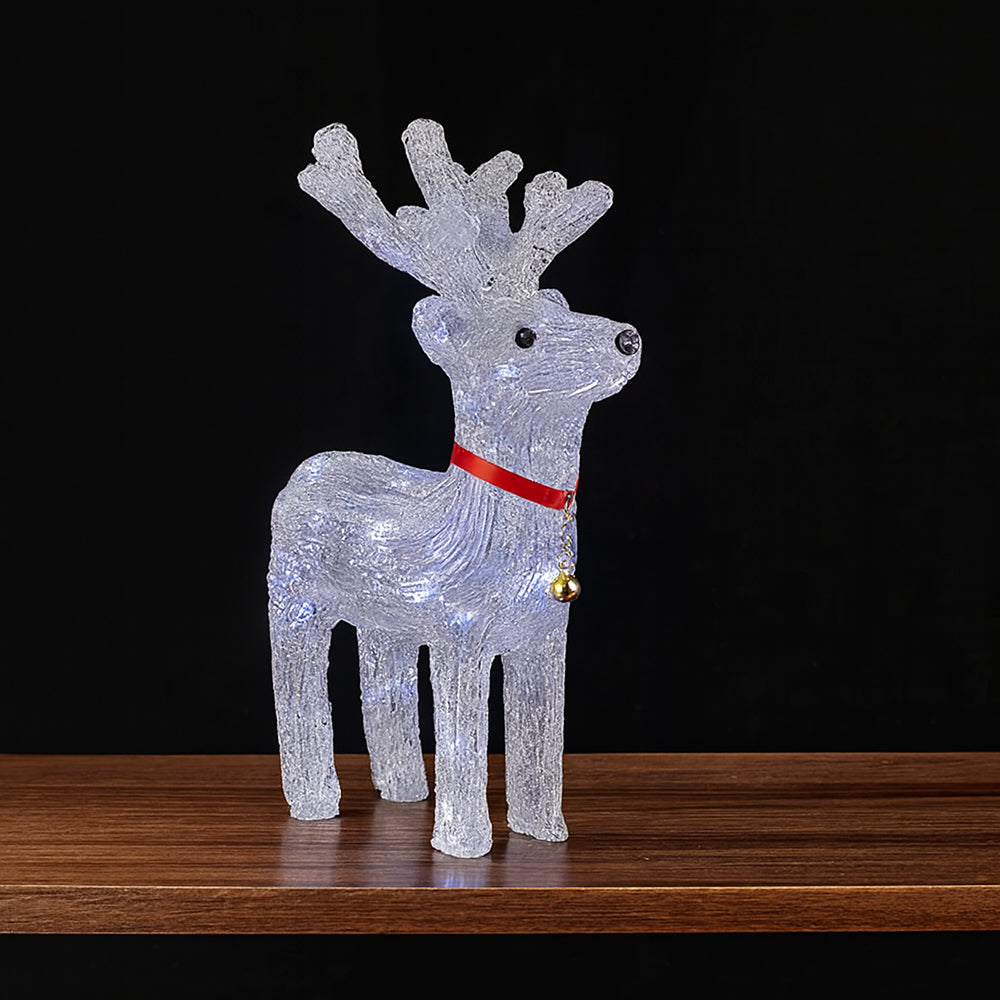 Acrylic Reindeer - 35 cm Height with LED Lights