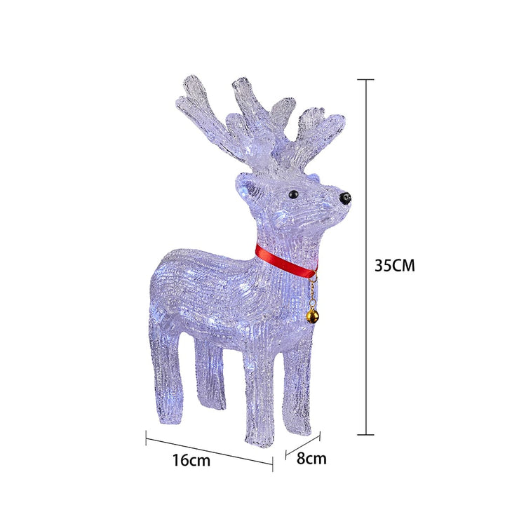 Acrylic Reindeer - 35 cm Height with LED Lights