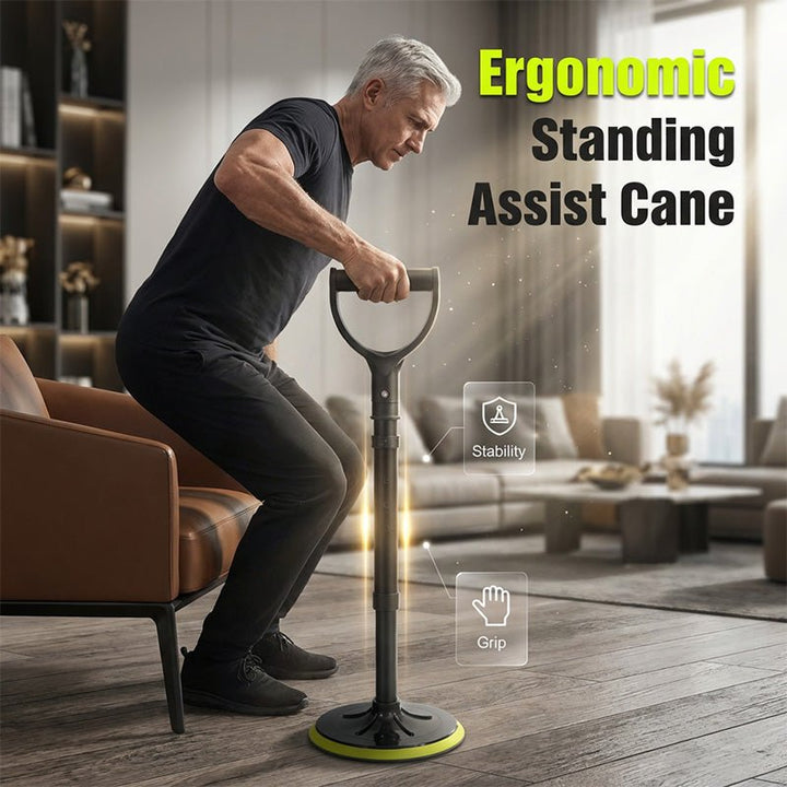 Adjustable Cane - Lightweight Aluminum, Anti-Slip Base