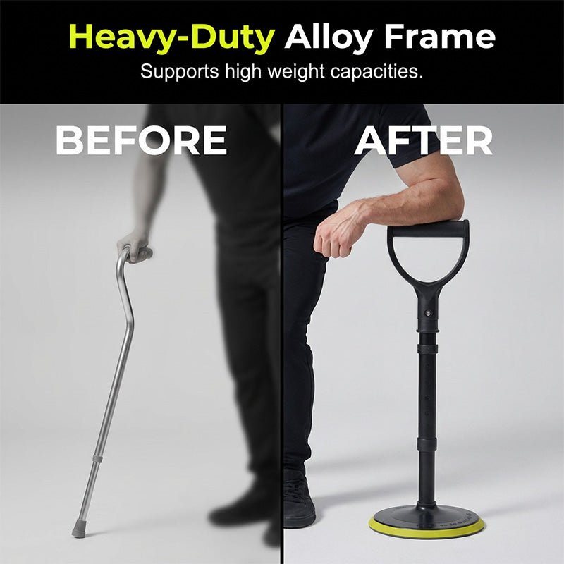 Adjustable Cane - Lightweight Aluminum, Anti-Slip Base