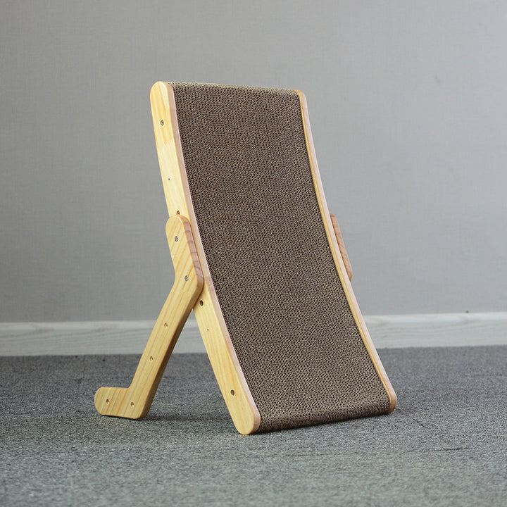 Adjustable Wooden Cat Scratcher Bed