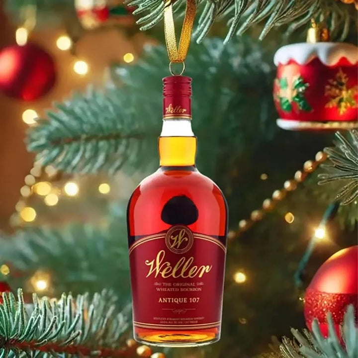 Advent Calendar with Mini Bottle Ornaments – 24-Day Bourbon Whiskey-Themed Countdown