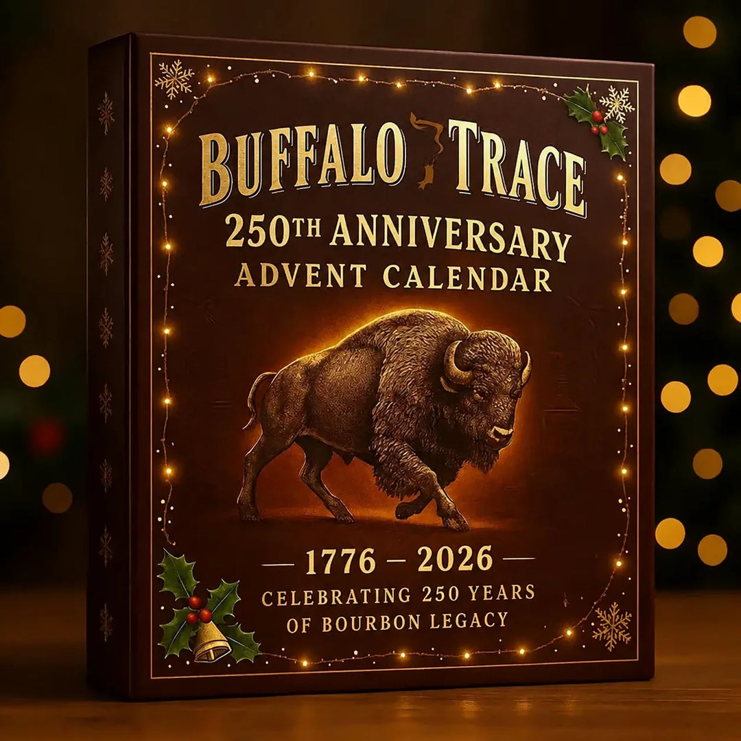 Advent Calendar with Mini Bottle Ornaments – 24-Day Bourbon Whiskey-Themed Countdown