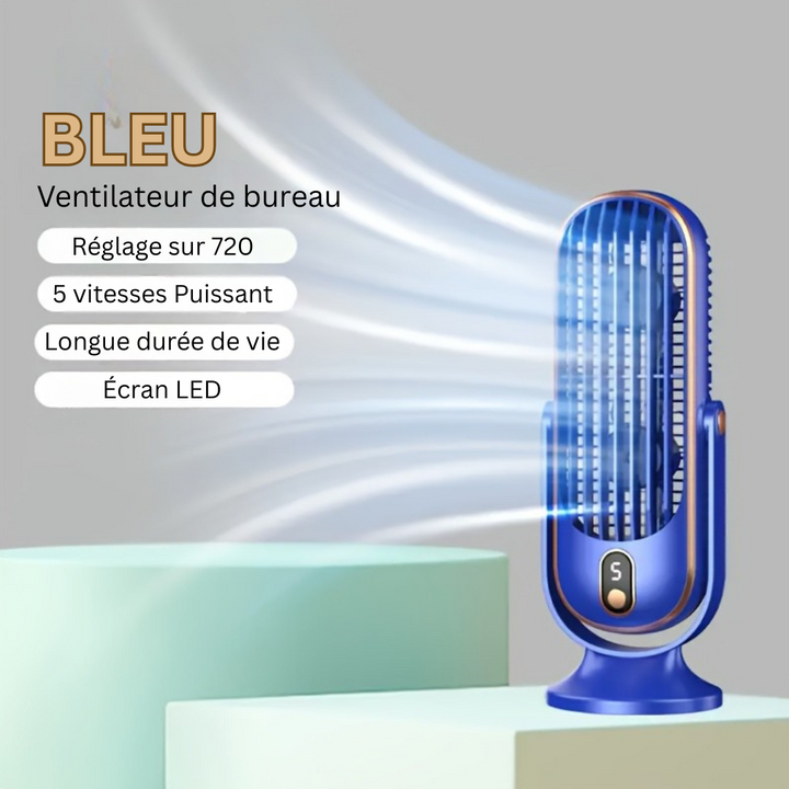 AeroLux Elite Cooling Fan | Dual Motor, 720° Rotation, USB Rechargeable &amp; Ultra Quiet for Ultimate Comfort Anywhere