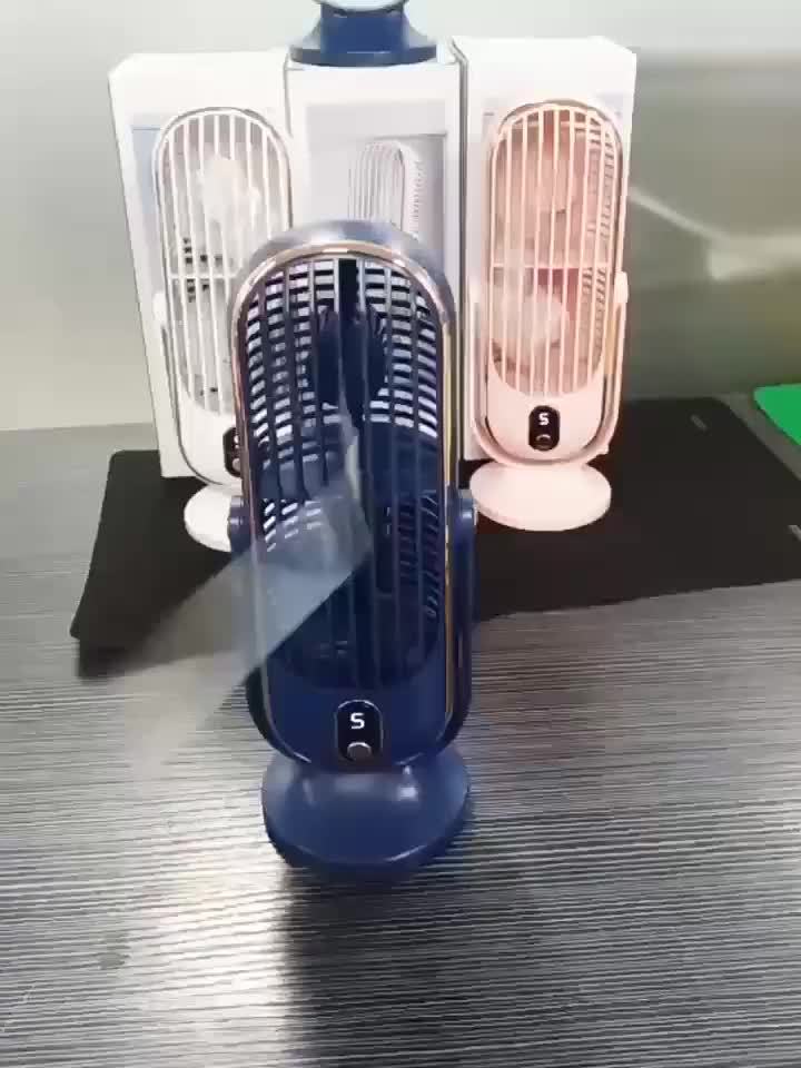 AeroLux Elite Cooling Fan | Dual Motor, 720° Rotation, USB Rechargeable &amp; Ultra Quiet for Ultimate Comfort Anywhere