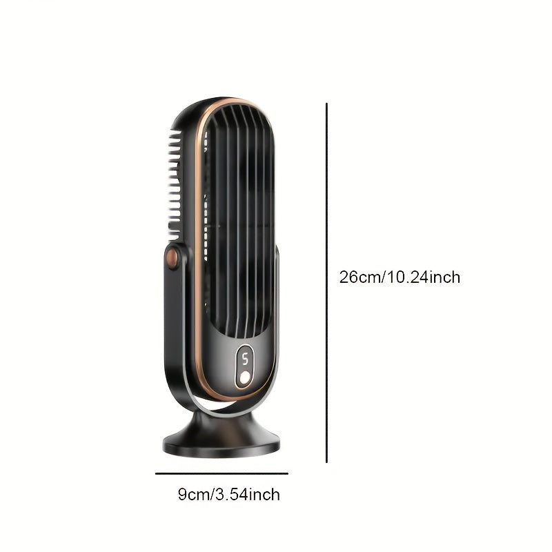 AeroLux Elite Cooling Fan | Dual Motor, 720° Rotation, USB Rechargeable &amp; Ultra Quiet for Ultimate Comfort Anywhere