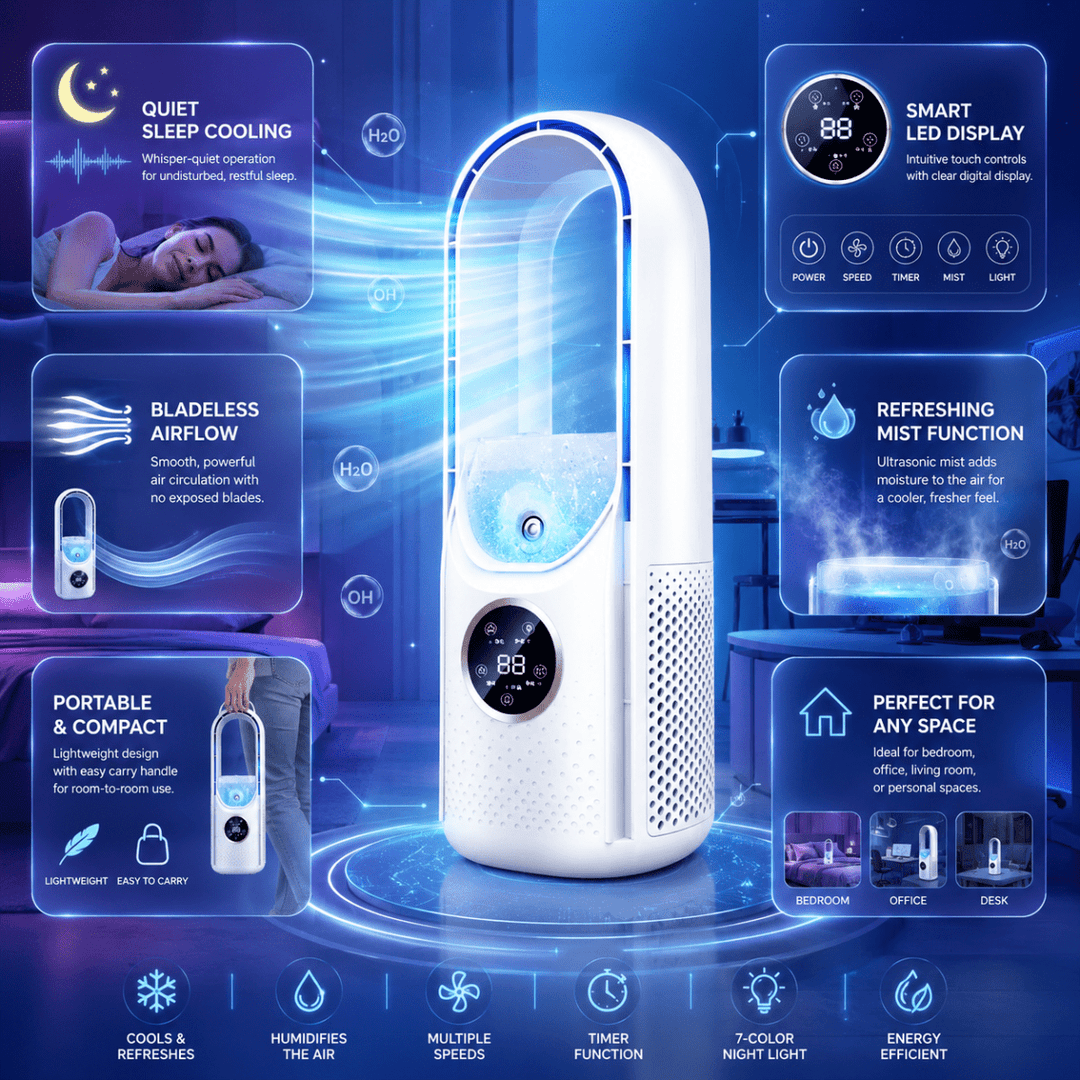 AIRO Vent – Compact Bladeless Air Coolers