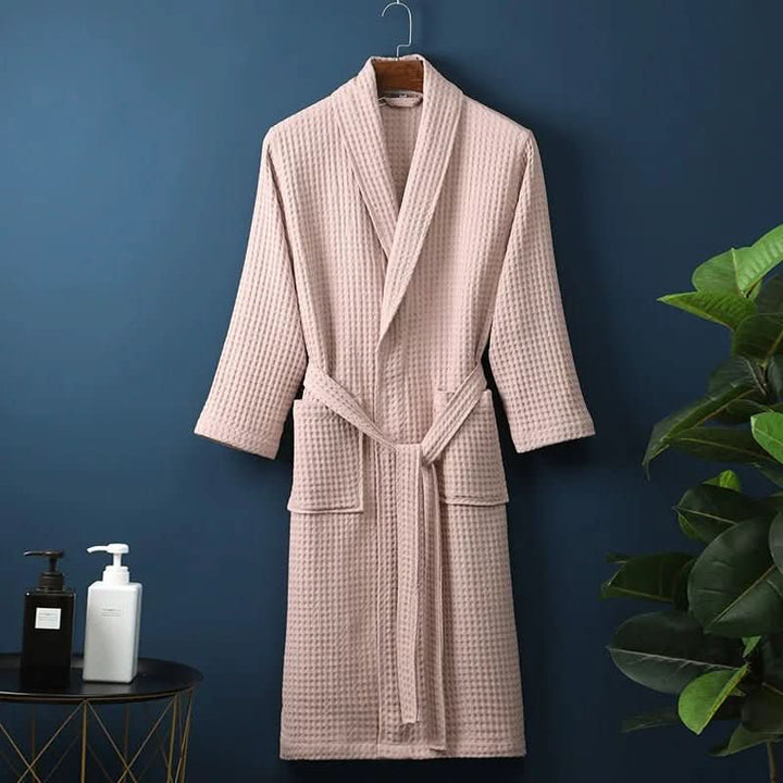 AirWeave Robe – Unisex Bathrobe with Waffle Texture