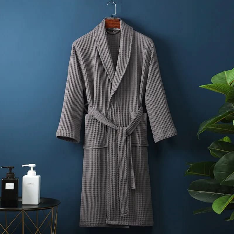 AirWeave Robe – Unisex Bathrobe with Waffle Texture