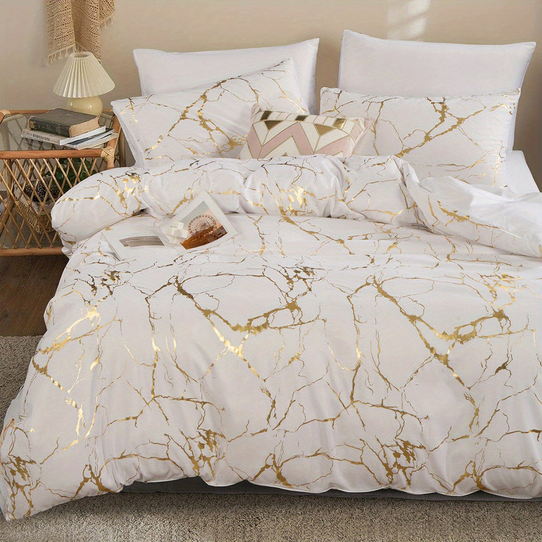 All-Season Silky Soft Temperature-Regulating Duvet Cover Set