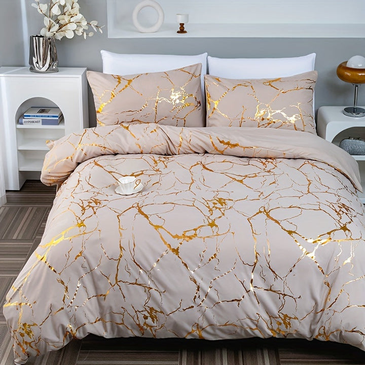 All-Season Silky Soft Temperature-Regulating Duvet Cover Set
