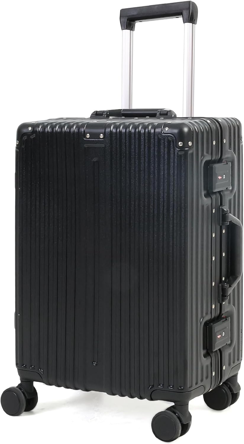 Aluminium Frame Carry-On Luggage with TSA Lock &amp; Silent Wheels