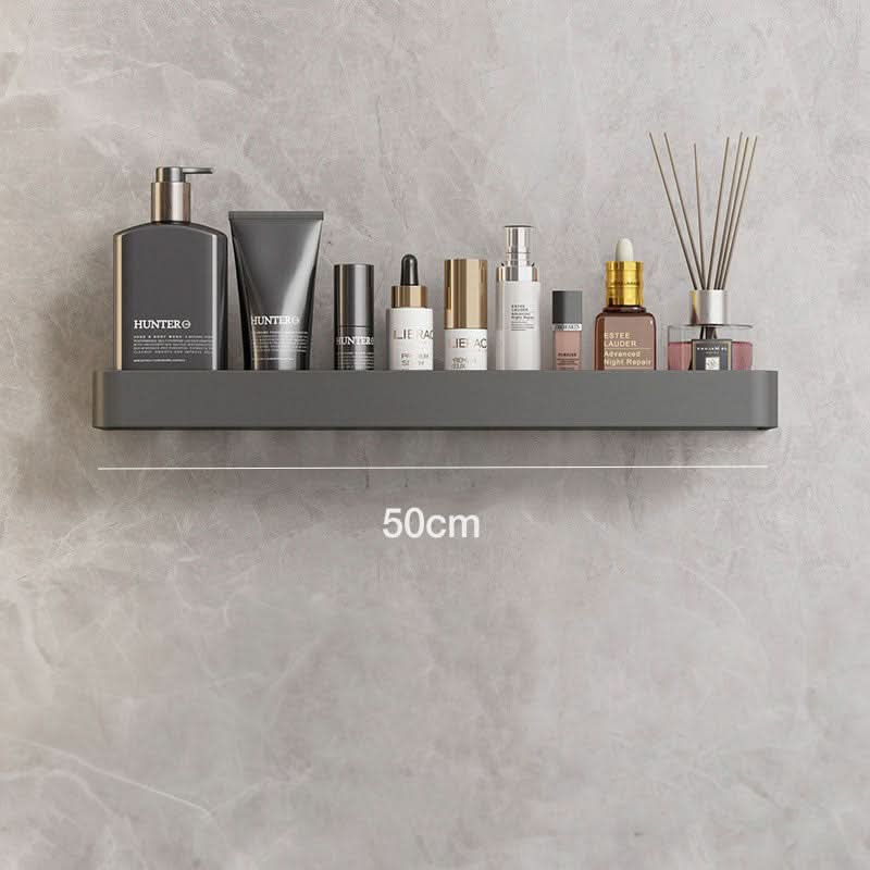 AQUASHELF – Elegant Wall Shelf for Bathroom with Towel Holder &amp; Drill-Free Installation