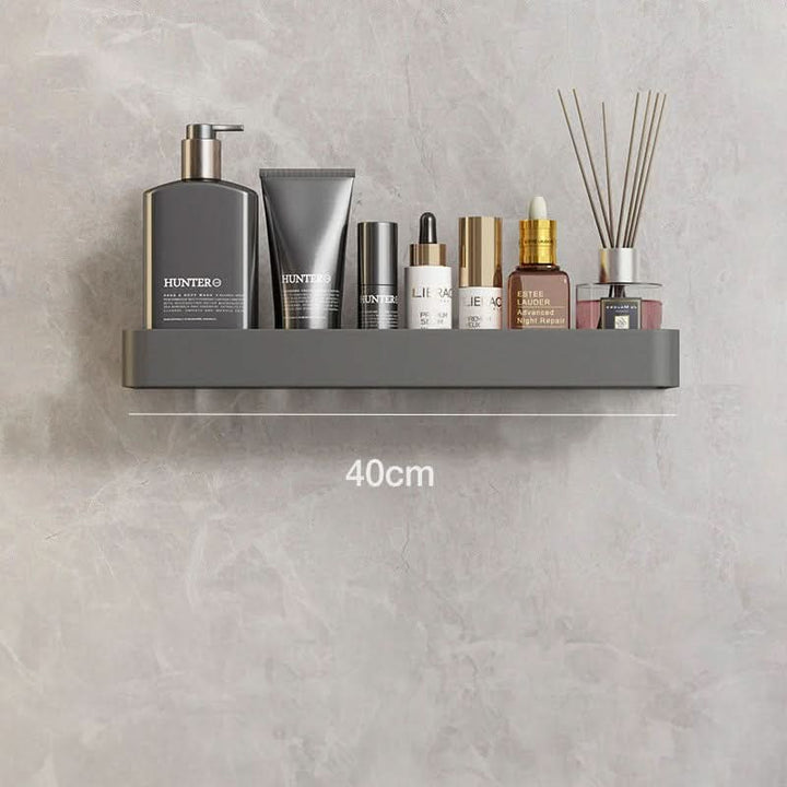 AQUASHELF – Elegant Wall Shelf for Bathroom with Towel Holder &amp; Drill-Free Installation