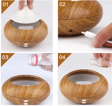 Aroma Diffuser (Ultrasonic Aromatherapy) – White