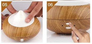 Aroma Diffuser (Ultrasonic Aromatherapy) – White