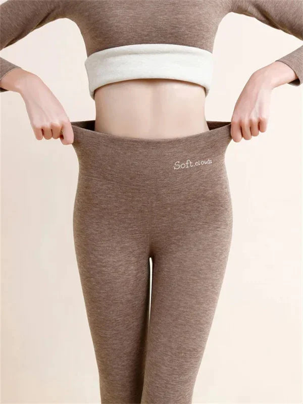 AstraWeave Cashmere-Lined Winter Leggings for Warmth