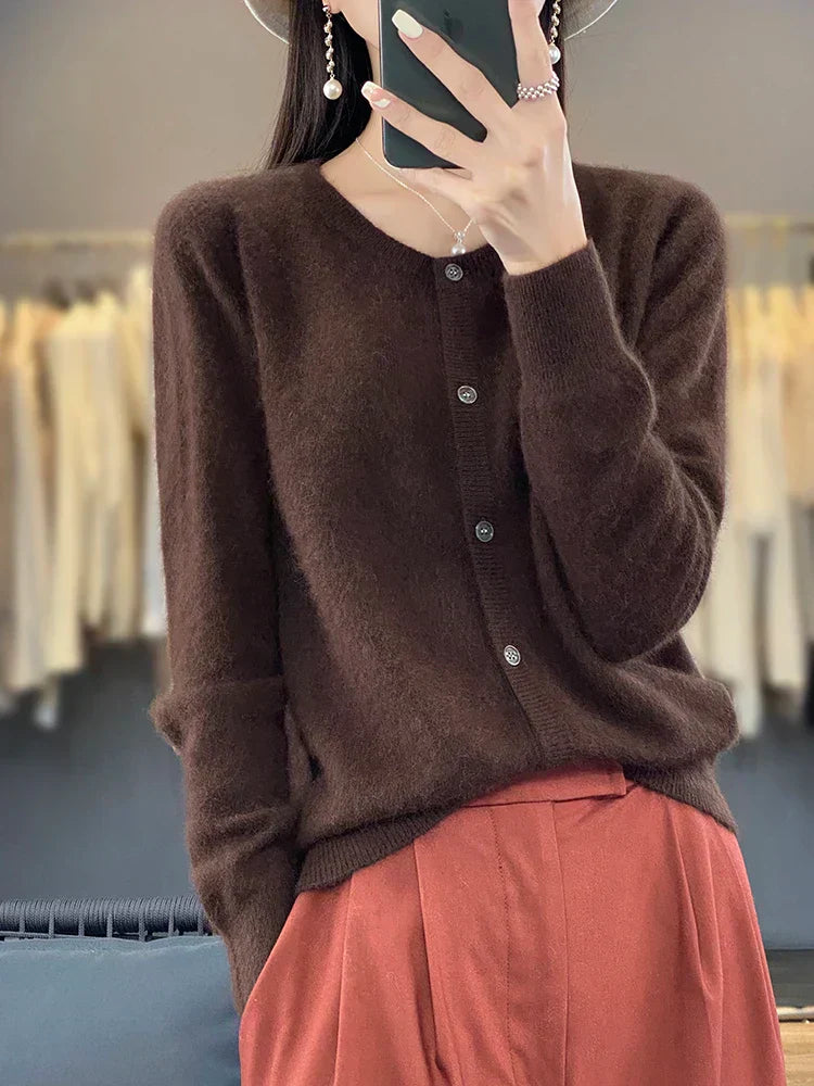Aurea 100% Cashmere Cardigan | Pure Cashmere Sweater