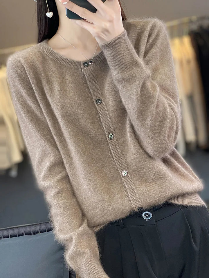 Aurea 100% Cashmere Cardigan | Pure Cashmere Sweater