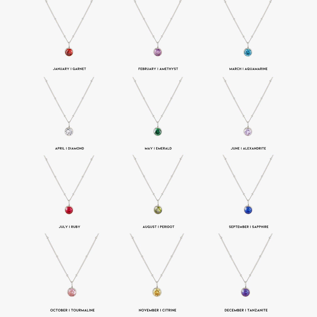 Aurora Birthstone Necklace - A Enchanting Connection