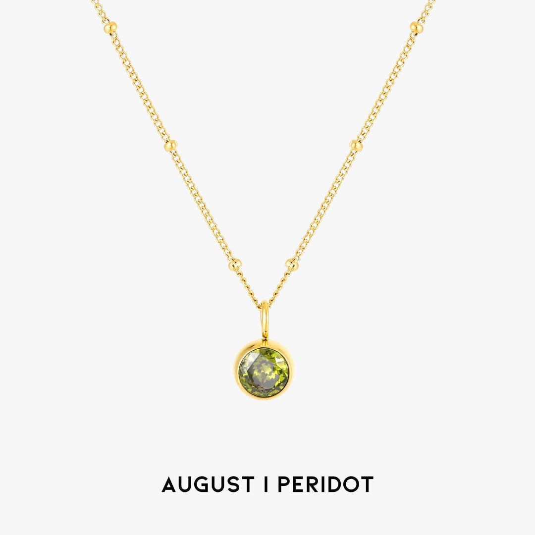 Aurora Birthstone Necklace - A Enchanting Connection