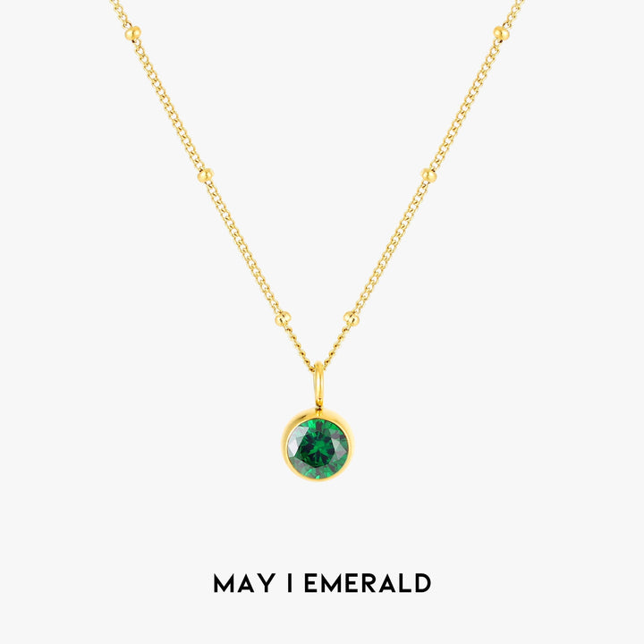 Aurora Birthstone Necklace - A Enchanting Connection