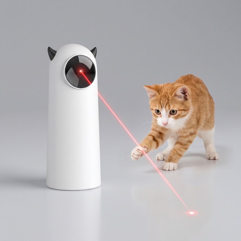Automatic Cat Laser Toy with 360° Irregular Rotation – Interactive Smart Electronic Activity &amp; Exercise Toy for Indoor Cats &amp; Kittens