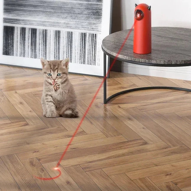 Automatic Cat Laser Toy with 360° Irregular Rotation – Interactive Smart Electronic Activity &amp; Exercise Toy for Indoor Cats &amp; Kittens
