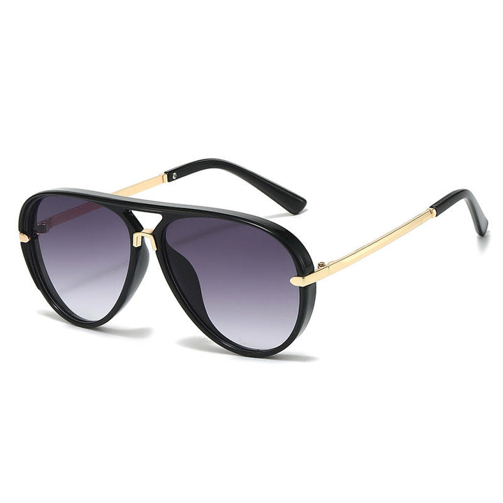 Aviator Sunglasses with Gold Accents