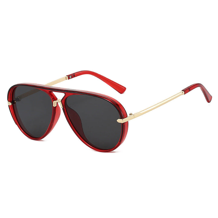 Aviator Sunglasses with Gold Accents