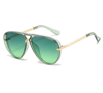 Aviator Sunglasses with Gold Accents