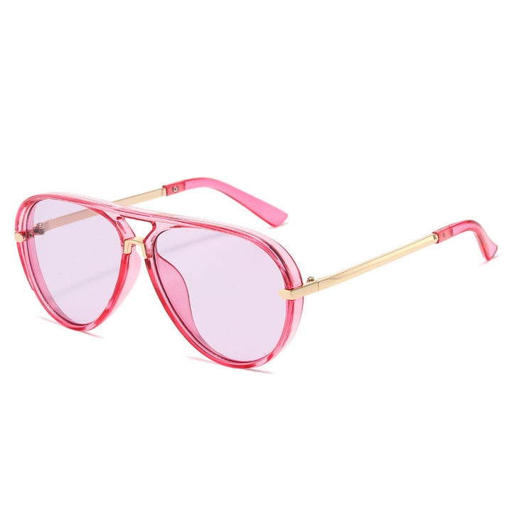 Aviator Sunglasses with Gold Accents