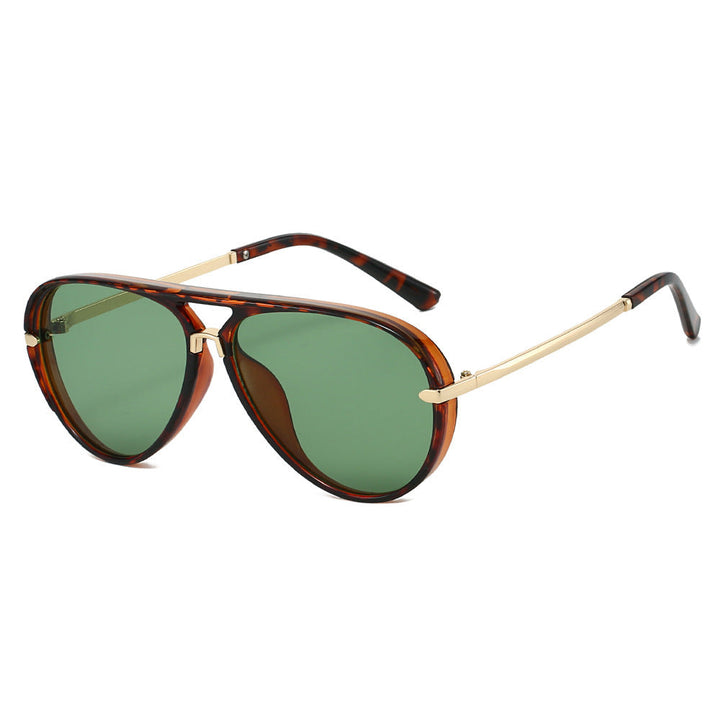Aviator Sunglasses with Gold Accents