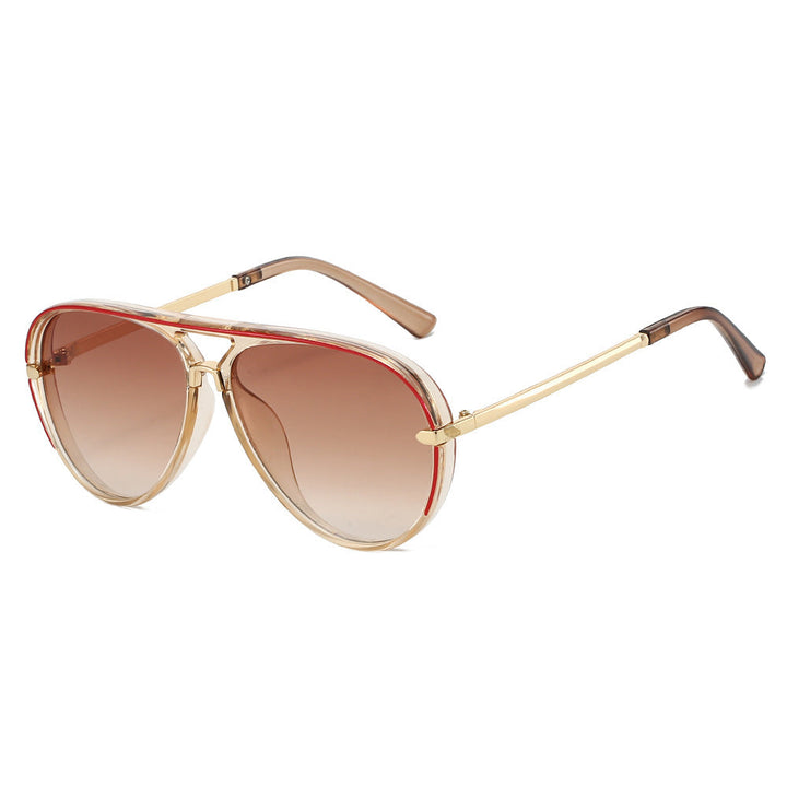 Aviator Sunglasses with Gold Accents