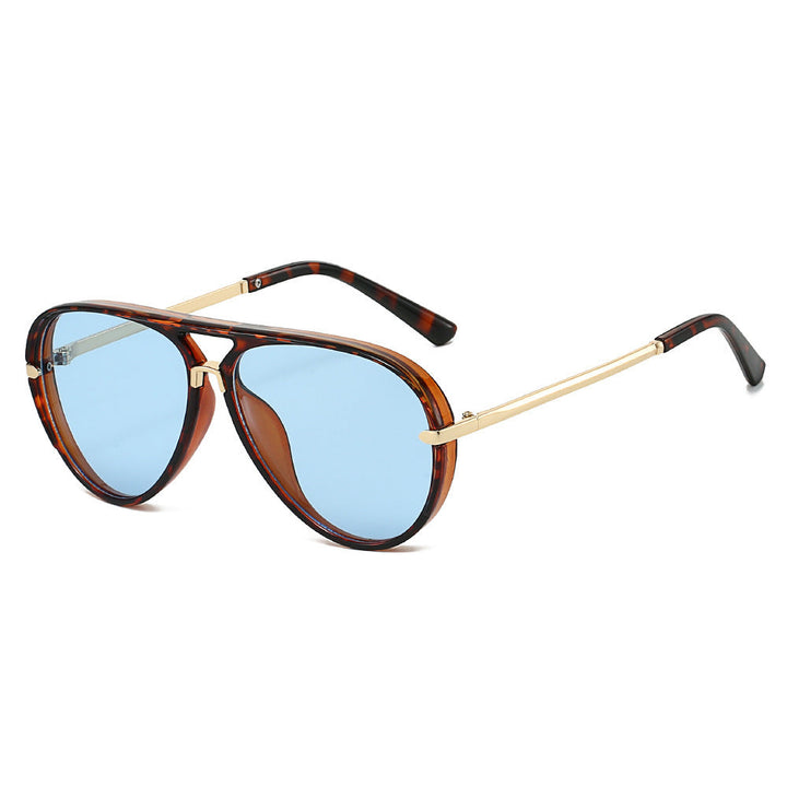 Aviator Sunglasses with Gold Accents