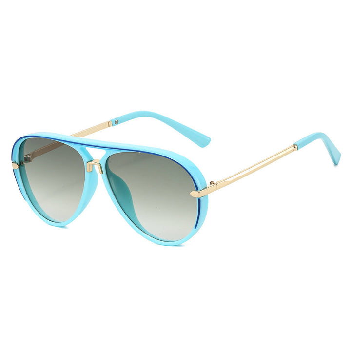 Aviator Sunglasses with Gold Accents