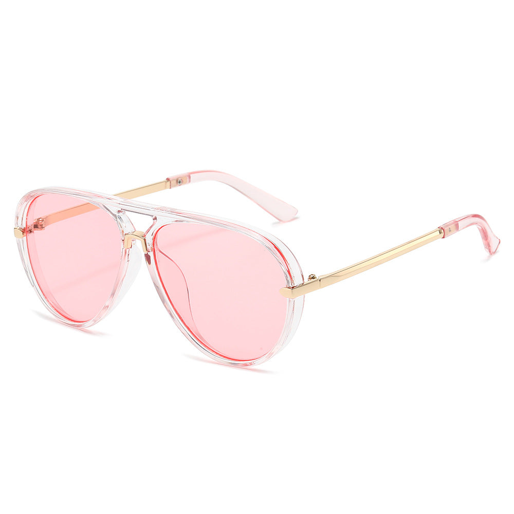 Aviator Sunglasses with Gold Accents