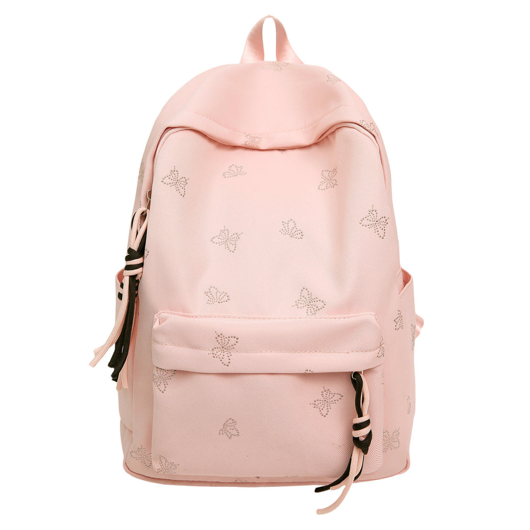 Backpack with Glittering Embellishments