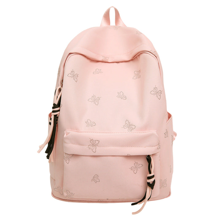 Backpack with Glittering Embellishments