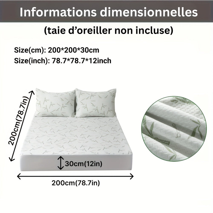 BambooCool Mattress Protector – Breathable and Cooling for Improved Sleep Comfort