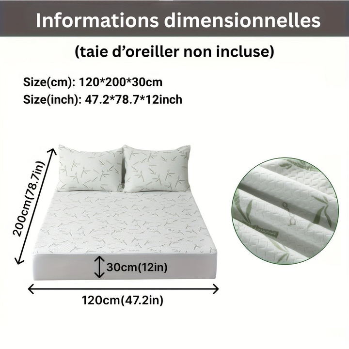 BambooCool Mattress Protector – Breathable and Cooling for Improved Sleep Comfort