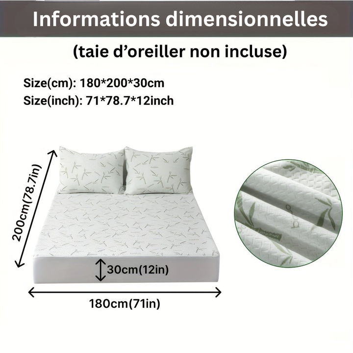 BambooCool Mattress Protector – Breathable and Cooling for Improved Sleep Comfort