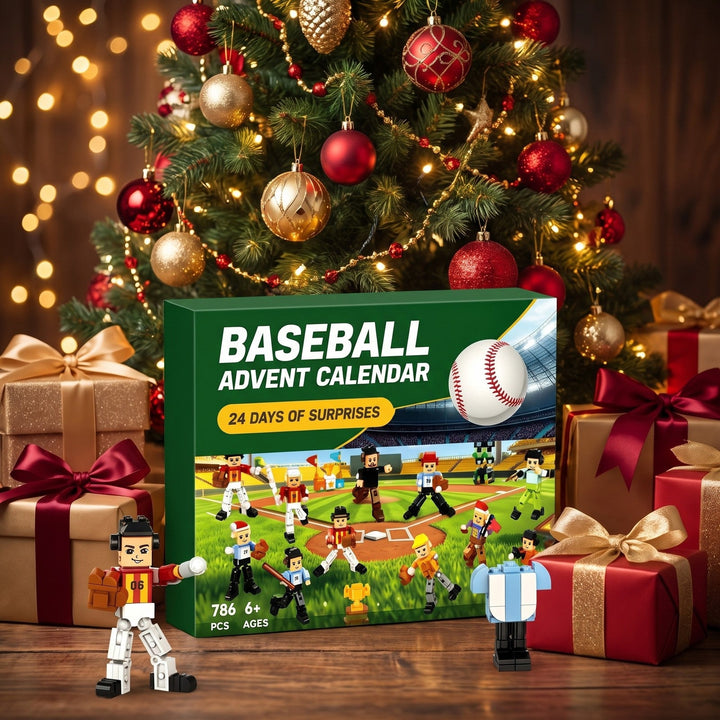 786-Piece Baseball Brick Advent Calendar, 24 Days of Players and Ballpark Builds