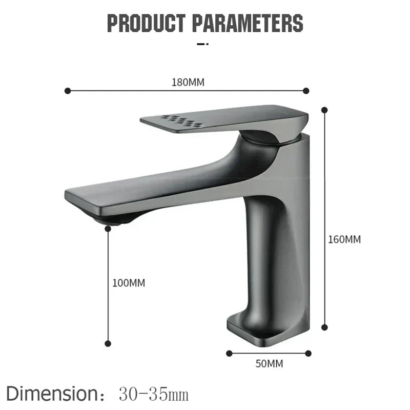 Bathroom Tap – Single Lever Mixer with Chrome Finish