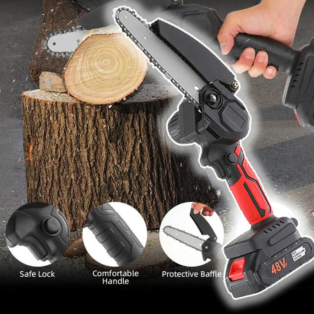 Battery-Powered Handheld Chainsaw