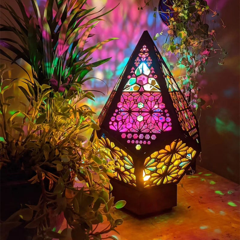 Bohemian Floor Lamp for Chromotherapy and Interior Décor