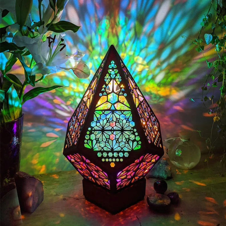 Bohemian Floor Lamp for Chromotherapy and Interior Décor