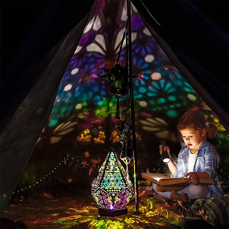 Bohemian Floor Lamp for Chromotherapy and Interior Décor