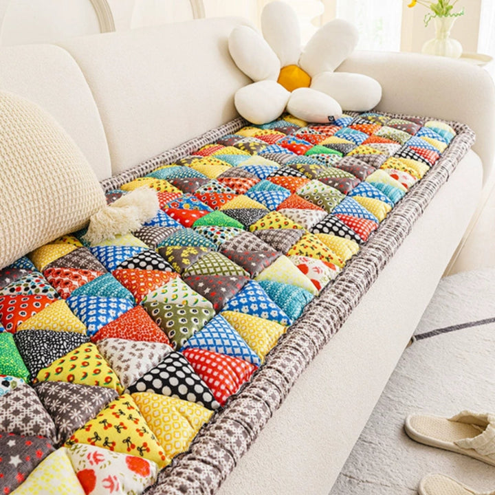 Bohemian Printed Quilted Sofa Cover