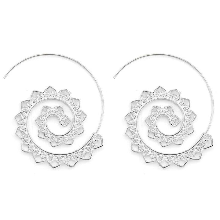 Bohemian Spiral Hippie Earrings